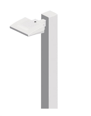 RAB ALED26W/D10 LED 26W Area Light, No Photocell, 5000K (Cool), 2662 Lumens, 70 CRI, Dimmable Operation, White Finish