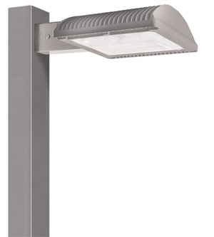 RAB ALED3T125YRG/PC2 125W LED Area Light, Type III Distribution, Pole Mount, 277V Button Photocell, 3000K (Warm), 8974 Lumens, 81 CRI, 208-277V, Standard Operation, Gray Finish
