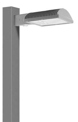 RAB ALED3T78NRG/D10/WS2 78W LED Type III Area Light with Multi-Level Motion Sensor, Pole Mount, 4000K (Neutral), 5848 Lumens, 82 CRI, 120-277V, Dimmable Operation, DLC Listed, Gray Finish
