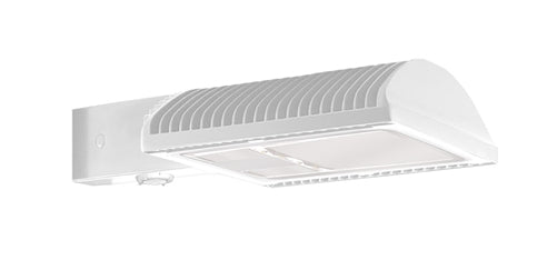 RAB ALED4T125W/D10/WS4 125W LED Area Light with Multi-Level Motion Sensor, Type IV Distribution, Pole Mount, 5000K (Cool), 12597 Lumens, 65 CRI, 120-277V, Dimmable Operation, Not DLC Listed, White Finish