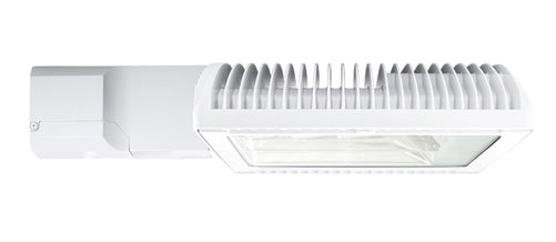 RAB ALED4T150W/PC 150W LED Area Light, Type IV Distribution, Pole Mount, 120V Button Photocell, 5000K (Cool), 14349 Lumens, 65 CRI, 120V, Standard Operation, DLC Listed, White Finish