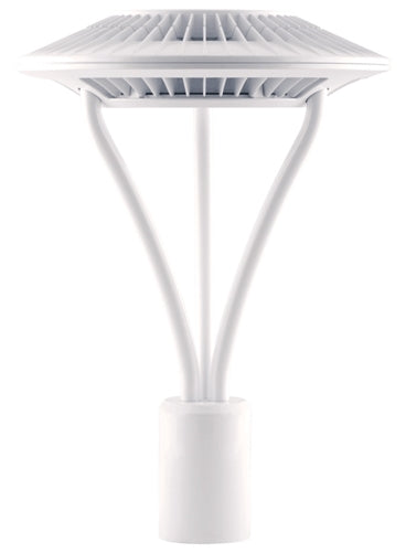 RAB ALED5T26W 26W LED Type V (Circular) Area Light, No Photocell, 5000K (Cool), 2748 Lumens, 68 CRI, 120-277V, Standard Operation, White Finish