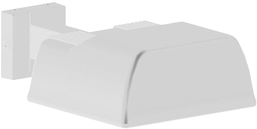 RAB ALS250XQTW 250W High Pressure Sodium AL Wall Mount Area Light, 24000 Lamp Life, Type II Distribution, White Finish