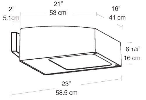 RAB ALXS400FXQT/PCS 400W High Pressure Sodium ALX Flat Wall Mount Area Light, Swivel 120V Photocell, 24000 Lamp Life, Type II Distribution, Bronze Finish