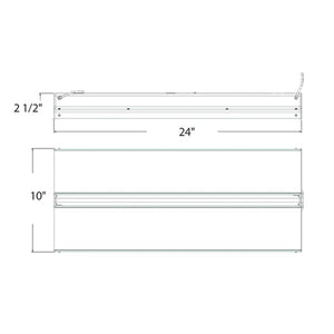 RAB ARS Field-Adjustable LED High Bay, Selectable Color Temperature 4000/5000K, 160W/120W/80W, 0-10V Dimming to 10%