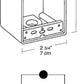 Rab B3 Single Gang Rectangular Boxes, 3 Hole , 1/2" Hole Size,Silver Gray Finish