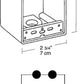 Rab B4 Single Gang Rectangular Boxes, 4 Hole , 1/2" Hole Size,Silver Gray Finish