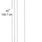 RAB BLED13 13W LED Rectangular Bollard 5000K Color Temperature (Cool), 66 CRI,  Bronze Finish