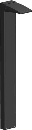 RAB BLED13/PC 13W LED Rectangular Bollard 5000K Color Temperature (Cool), 66 CRI,  with Photocell, Bronze Finish