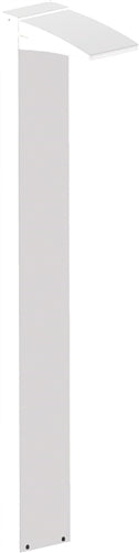 RAB BLED13W LED Rectangular Bollard 5000K Color Temperature (Cool), 66 CRI,  White Finish