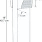RAB BLED2X5-18YW 5W LED Square Bollard, Two BLEDs, 3000K Color Temperature (Warm), 87 CRI, 18" Mounting Height, White Finish