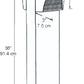 RAB BLED2X5-36 5W LED Square Bollard, Two BLEDs, 5000K Color Temperature (Cool), 68 CRI, 36" Mounting Height, Bronze Finish