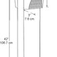 RAB BLED2X5-42 5W LED Square Bollard, Two BLEDs, 5000K Color Temperature (Cool), 68 CRI, 42" Mounting Height, Bronze Finish