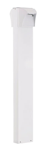 RAB BLED2X5-42W 5W LED Square Bollard, Two BLEDs, 5000K Color Temperature (Cool), 68 CRI, 42" Mounting Height, White Finish