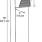 RAB BLED5-18 5W LED Square Bollard, One BLED, 5000K Color Temperature (Cool), 68 CRI, 18" Mounting Height, Bronze Finish