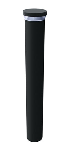 RAB BLEDR18/EC LED Round Bollard 23W 5100K Color Temperature (Cool), 71 CRI, 120-277V, with Battery Backup with Cold Start, Bronze Finish