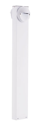 RAB BLEDR2X5-36NW 5W LED Round Bollard, Two BLEDs, 4000K Color Temperature (Neutral), 85 CRI, 36" Mounting Height, White Finish