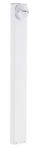 RAB BLEDR5-42YW/PC 5W LED Round Bollard, 3000K Color Temperature (Warm), 87 CRI, 42" Mounting Height, White Finish