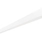 RAB BOA10P-50D10-40Y-W 50W LED 10 ft Suspended Pendant Linear Slot Light, No Photocell, 3000K (Warm), 3667 Lumens, 83 CRI, 120-277V, 40 Degree Reflector, Dimmable, Not DLC Listed, White Finish