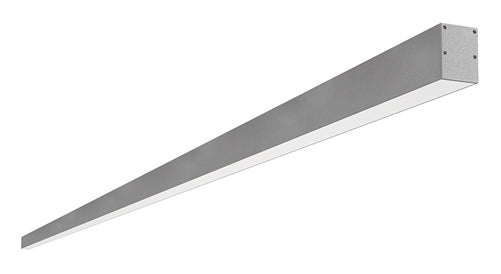 RAB BOA10S-100D10-40N-S 100W LED 10 ft Surface Mount Linear Slot Light, No Photocell, 4000K (Neutral), 7143 Lumens, 84 CRI, 120-277V, 40 Degree Reflector, Dimmable, Not DLC Listed, Silver Finish