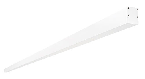 RAB BOA10S-100D10-40Y-W 100W LED 10 ft Surface Mount Linear Slot Light, No Photocell, 3000K (Warm), 6780 Lumens, 83 CRI, 120-277V, 40 Degree Reflector, Dimmable, Not DLC Listed, White Finish