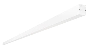 RAB BOA10S-100D10-40YN-W 100W LED 10 ft Surface Mount Linear Slot Light, No Photocell, 3500K, 6976 Lumens, 82 CRI, 120-277V, 40 Degree Reflector, Dimmable, Not DLC Listed, White Finish