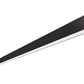 RAB BOA12P-120D10-40YN-B 120W LED 12 ft Suspended Pendant Linear Slot Light, No Photocell, 3500K, 8231 Lumens, 82 CRI, 120-277V, 40 Degree Reflector, Dimmable, Not DLC Listed, Black Finish