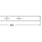 RAB BOA12S-60D10-40N-W 60W LED 12 ft Surface Mount Linear Slot Light, No Photocell, 4000K (Neutral), 4677 Lumens, 84 CRI, 120-277V, 40 Degree Reflector, Dimmable, Not DLC Listed, White Finish