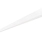 RAB BOA12S-60D10-40Y-W 60W LED 12 ft Surface Mount Linear Slot Light, No Photocell, 3000K (Warm), 4497 Lumens, 83 CRI, 120-277V, 40 Degree Reflector, Dimmable, Not DLC Listed, White Finish