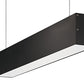 RAB BOA2P-20D10-40YN-B 20W LED 2 ft Suspended Pendant Linear Slot Light, 3500K, No Photocell, 1395 Lumens, 84 CRI, 120-277V, 40 Degree Reflector, Dimmable, Not DLC Listed, Black Finish