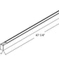 RAB BOA4PS Field Adjustable Light Output (20W default) LED 4 ft Suspended Pendant Linear Light, Color Temperature Selectable, 90 CRI, 120-277V, Dimmable, Silver Finish