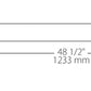 RAB BOA4S-40D10-40YN-S 40W LED 4 ft Surface Mount Linear Slot Light, No Photocell, 3500K, 2744 Lumens, 84 CRI, 120-277V, 40 Degree Reflector, Dimmable, Not DLC Listed, Silver Finish