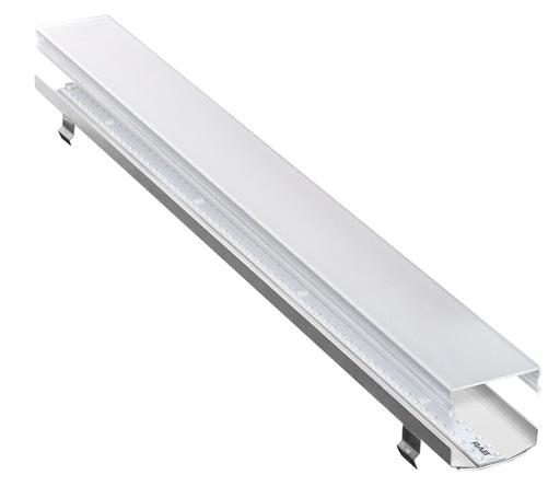 RAB BOA6LED-40N LED 6 ft Recessed Linear Slot Finishing, No Photocell, 4000K (Neutral), 84 CRI, 120-277V, 40 Degree Refletor, Aluminum Finish