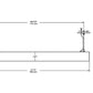 RAB BOA6P-30D10-40YN-W 30W LED 6 ft Suspended Pendant Linear Slot Light, No Photocell, 3500K, 2282 Lumens, 84 CRI, 120-277V, 40 Degree Reflector, Dimmable, Not DLC Listed, White Finish