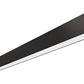 RAB BOA6P-60D10-40Y-B 60W LED 6 ft Suspended Pendant Linear Slot Light, No Photocell, 3000K (Warm), 4050 Lumens, 86 CRI, 120-277V, 40 Degree Reflector, Dimmable, Not DLC Listed, Black Finish