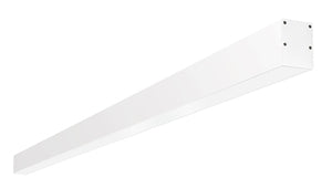 RAB BOA6S-30D10-40YN-W 30W LED 6 ft Surface Mount Linear Slot Light, No Photocell, 3500K, 2282 Lumens, 84 CRI, 120-277V, 40 Degree Reflector, Dimmable, Not DLC Listed, White Finish