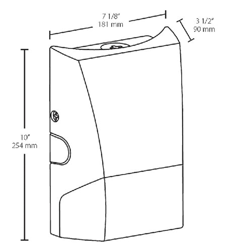 RAB BRISKM48L-730W 34W Brisk Medium LED Wallpack, 4800 Lumens, 70 CRI, 3000K Color Temperature, 120-277V, White Finish