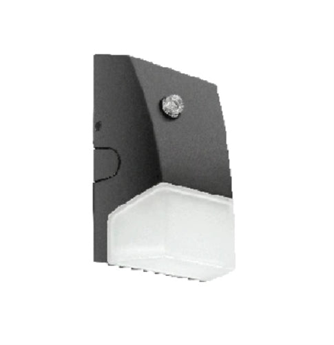 RAB BRISKS11L-740/PCU 9W Brisk Small LED Wallpack, 1100 Lumens, 70 CRI, 4000K Color Temperature, 120-277V, Photocontrol, Bronze Finish