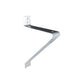 RAB BTW12 Floodlight Bracket for Steel and Wood Poles, Not DLC Listed, Galvanized Steel Finish