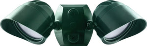 RAB BULLET2X12NVG 2x12W LED Adjustable Dual Heads Bullet Flood,  4000K (Neutral), Verde Green Finish