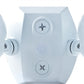 RAB BULLET2X12NW 2x12W LED Adjustable Dual Heads Bullet Flood,  4000K (Neutral), White Finish