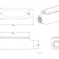 Rab C-50SCA In-line Connectors, Bronze Finish