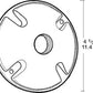 RAB C100A Weatherproof Die Cast Round Cover 1 Hole, Bronze