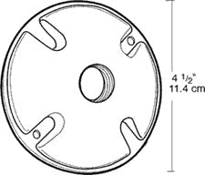 RAB C100A Weatherproof Die Cast Round Cover 1 Hole, Bronze