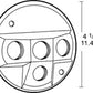 RAB C4TW Round Tuffy Cover, 4 Hole, White