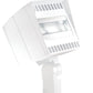 RAB CANVAS78SFW/BL 78W Slipfitter Mount LED Canvas Floodlight, No Photocell, 5000K (Cool), 8159 Lumens, 66 CRI, 6H x 4V Reflector, Bi-Level Operation, White Finish