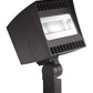 RAB CANVAS78SFY/PC 78W Slipfitter Mount LED Canvas Floodlight, 120V Button Photocell, 3000K (Warm), 6533 Lumens, 82 CRI, 6H x 4V Reflector, Standard Operation, Bronze Finish