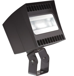 RAB CANVAS78T/PC2 78W Trunnion Mount LED Canvas Floodlight, 277V Button Photocell, 5000K (Cool), 8159 Lumens, 66 CRI, 6H x 4V Reflector, Standard Operation, Bronze Finish