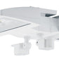 RAB CLED2X20NMS2W-BL 40W Ceiling LED LSMART with Mini Sensor, 4000K Color Temperature (Neutral), Bi-Level Operation, White Finish