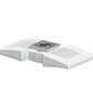 RAB CLED2X26YW 2X26W LED Ceiling Light, 3000K Color Temperature (Warm), White Finish